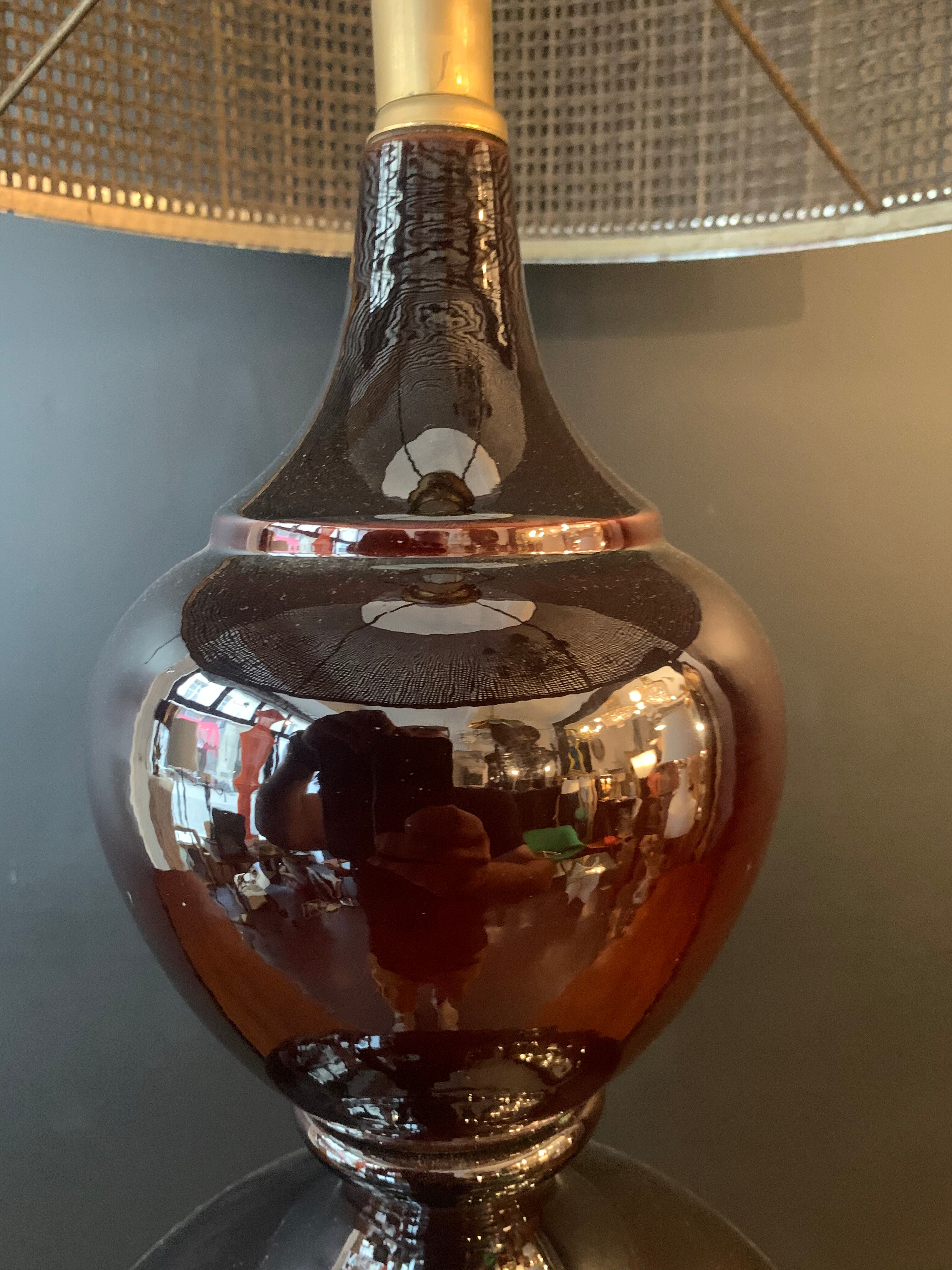 Spectacular glass laying lamp, Italy around 1960
