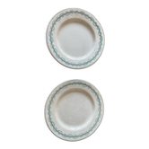 Pair of vintage Iron Earth serving dishes