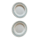 Paire de plats de service Terre de fer vintage