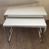 Duo de tables gigognes vintage années 70