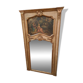 Patinated Louis XV style trumeau