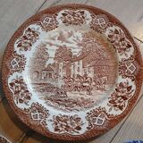 3 assiettes plates anciennes anglaises