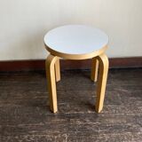 Alvar Aalto e60 stool Artek edition white melamine
