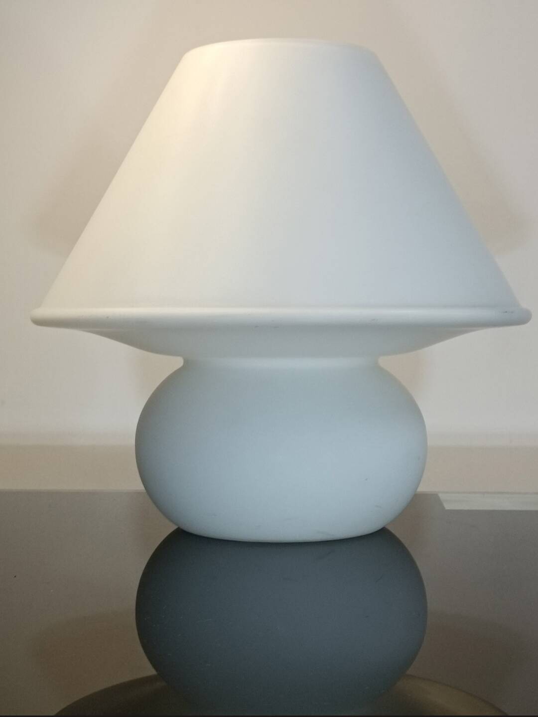Lampe champignon 6249 par Glashutte Limburg 1970