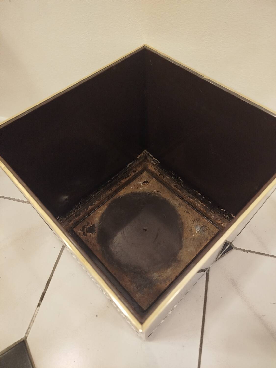 Cache-pot miroir Années 70 holland