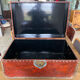 Flat wooden trunk