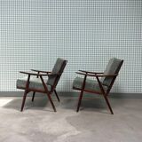 Pair of Scandinavian Thonet armchairs