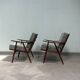 Paire de fauteuils scandinaves Thonet
