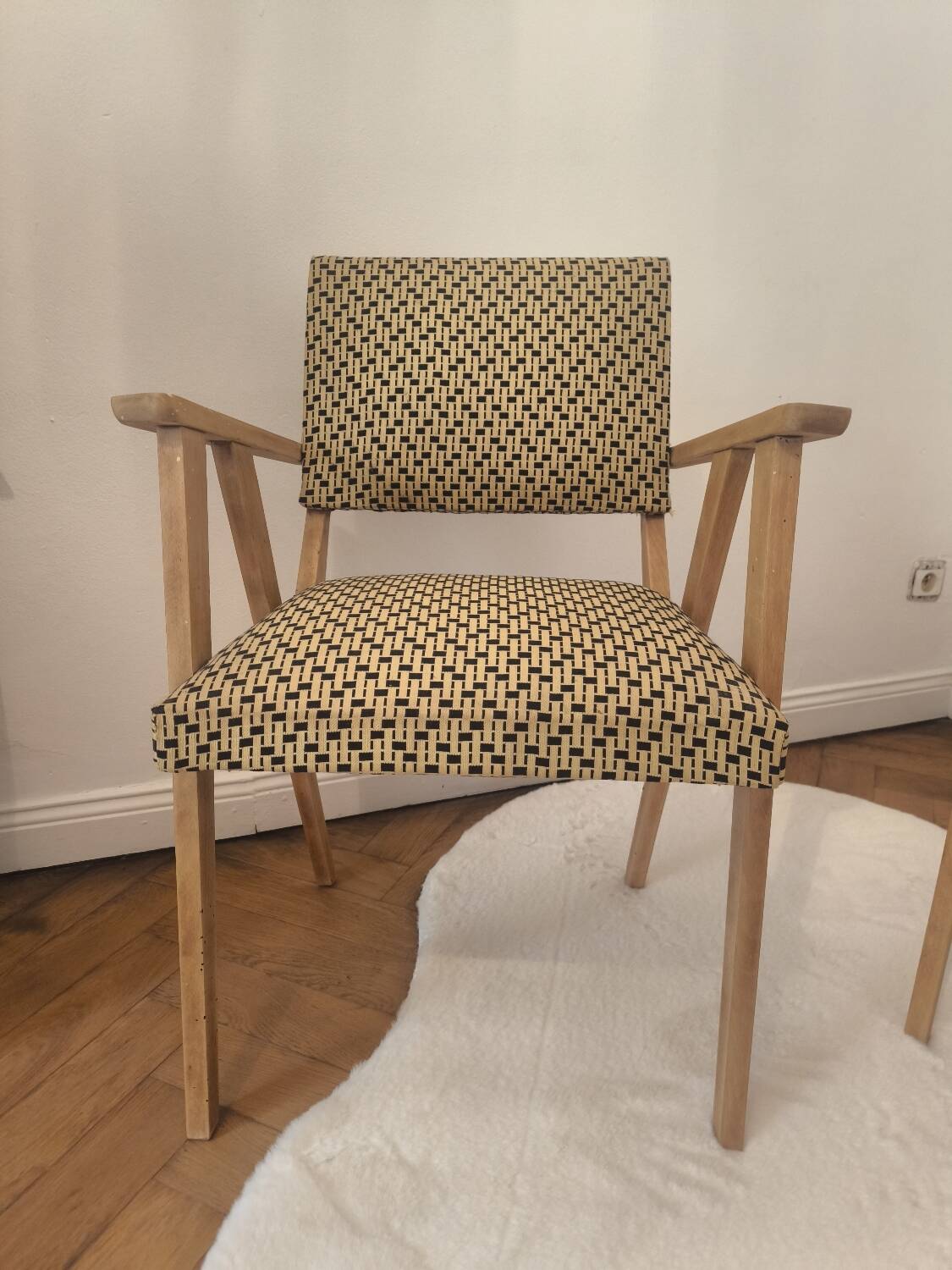 Paire de fauteuils bridge vintage 1950