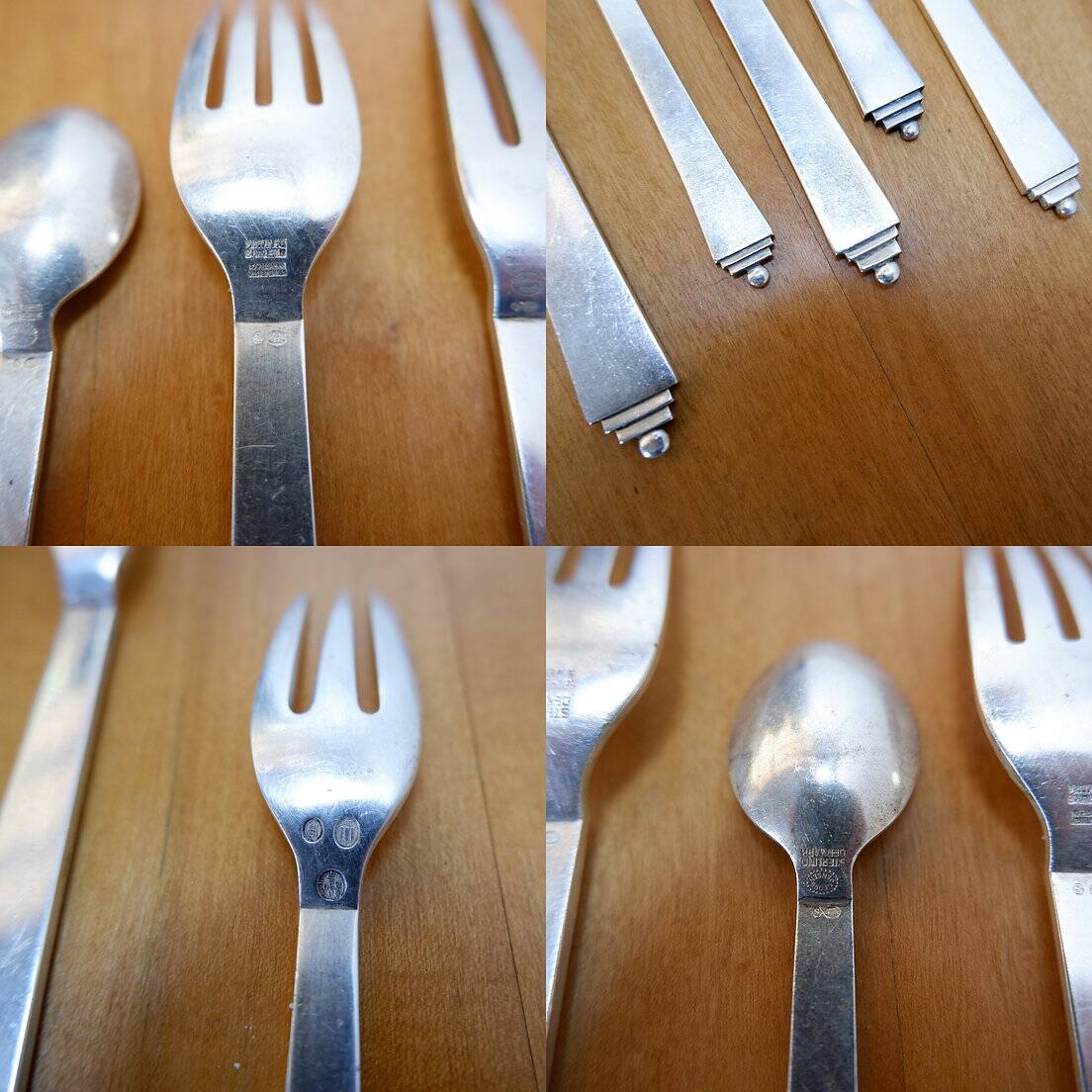 Coffret James Krenov avec service de couverts « Pyramide » par Georg Jensen