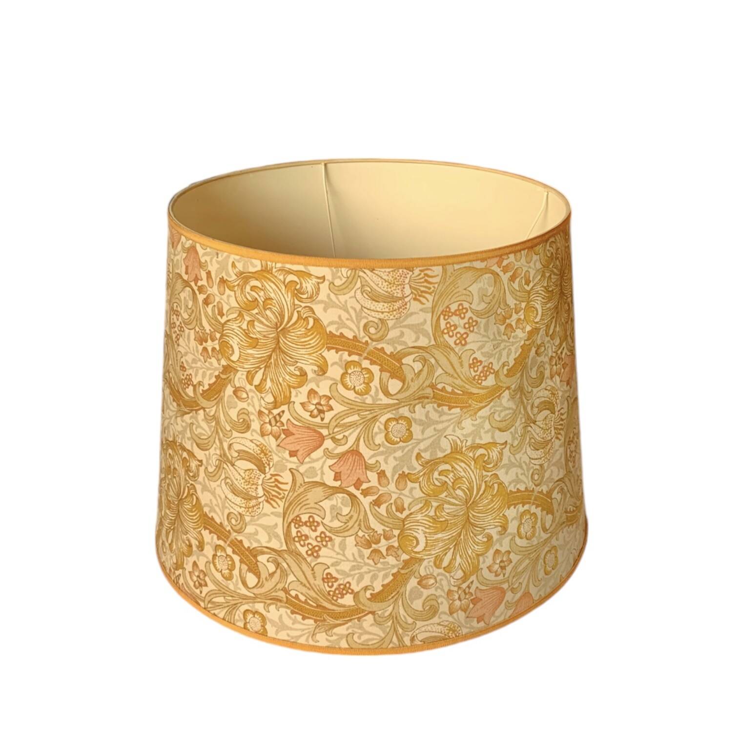 Large vintage lampshade - floral decor - 40 x 37 cm