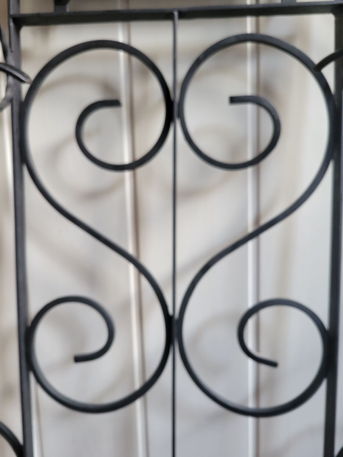 Porte manteau porte chapeau en fer forgé 1960