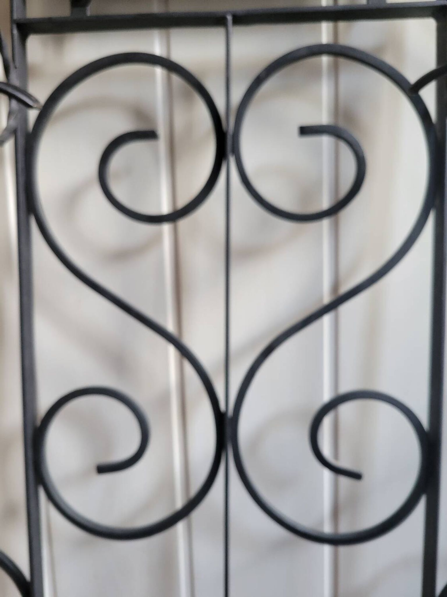 Wrought iron coat and hat rack, 1960s