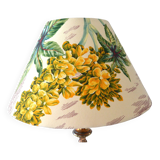 Lampshade, botanical vintage Jouy canvas, flowers