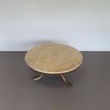 1960s marble coffee table. Marble top / fire-gilded base with many details