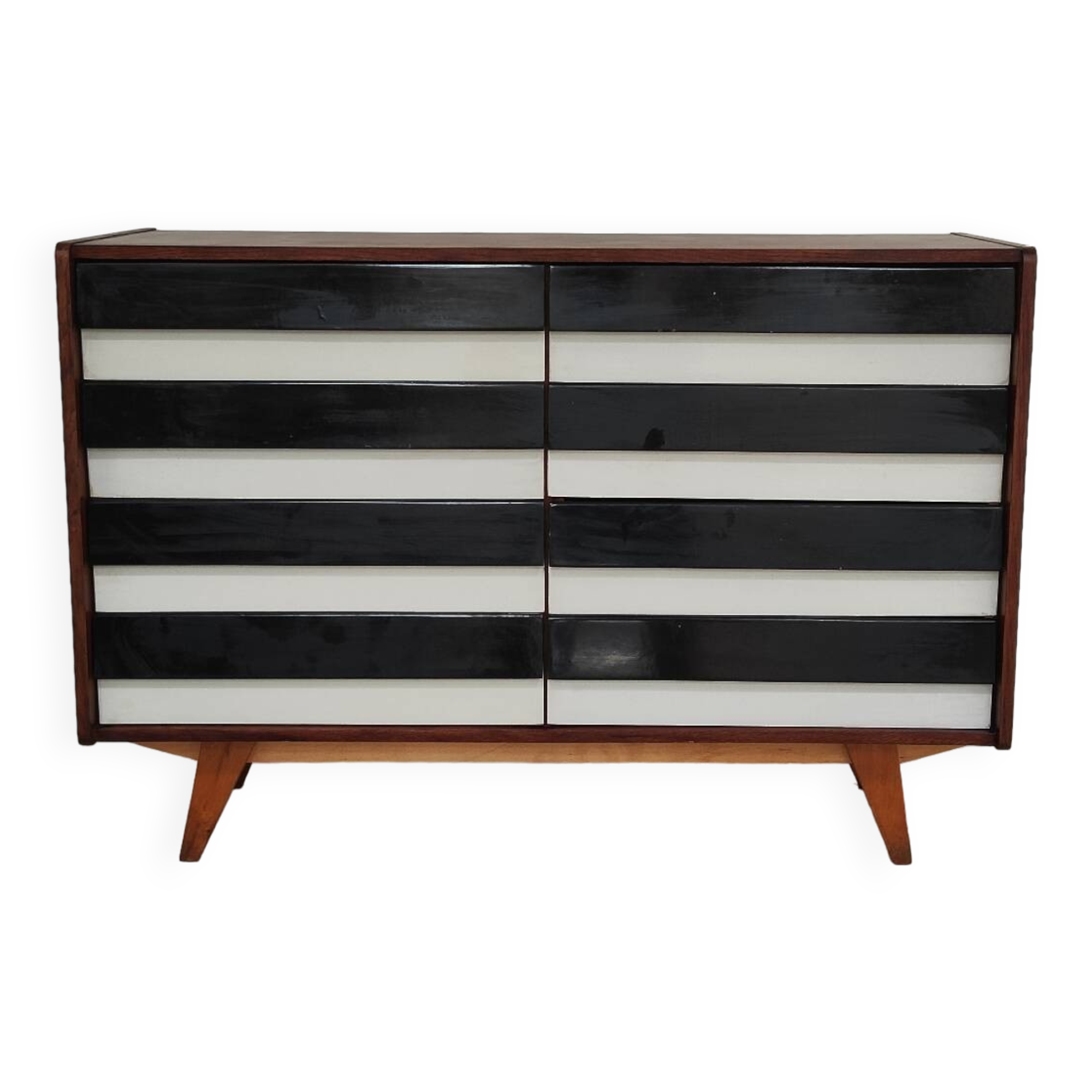 Commode U-453 noire par Jiri Jiroutek pour Interier Praha 1960