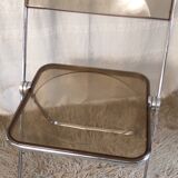 Duo of chairs "plia" by Giancarlo Piretti for Castelli, Italy 1970