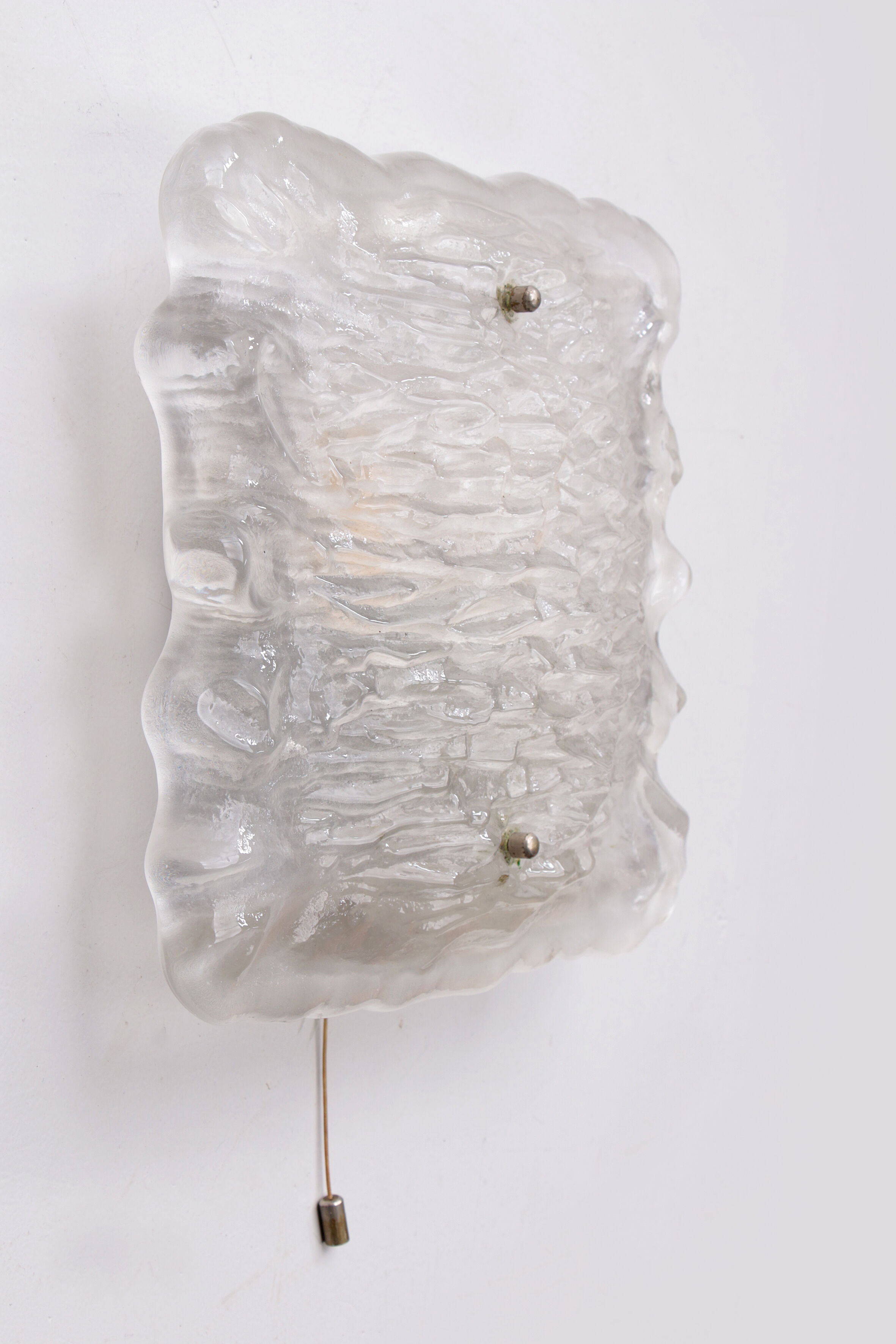 Wall lamp of frosted glass, 1960 Germany