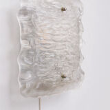 Wall lamp of frosted glass, 1960 Germany