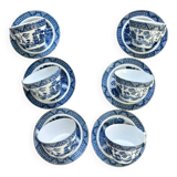 6 Tasses porcelaine de Chine