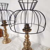 Vintage bedside lamps restyled