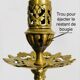 19th-century gilded bronze candlestick