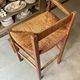 Chaise haute de métier en bois et paille