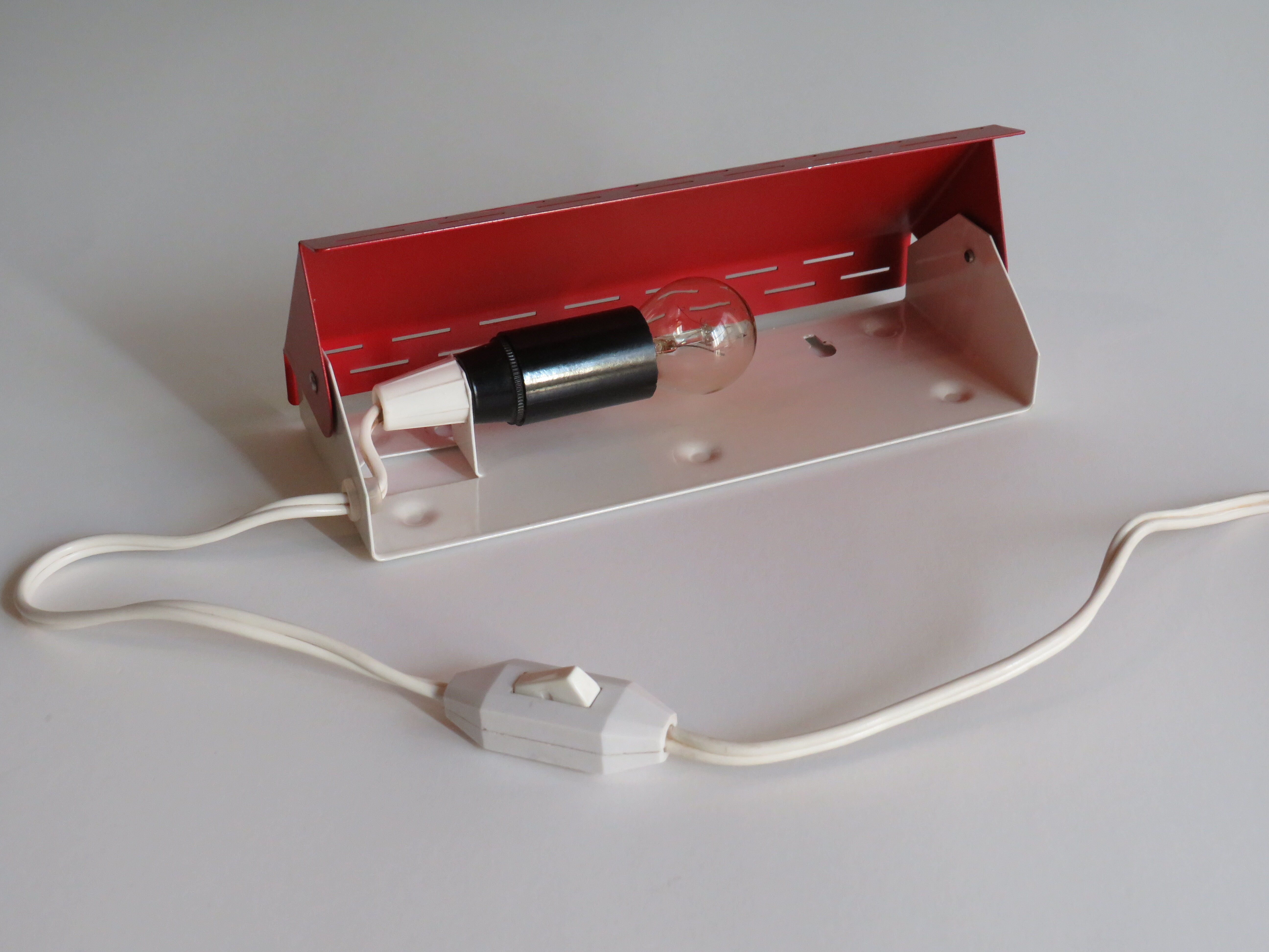 Vintage metal wall lamp from the 1970s G&G for Massive Belgium
