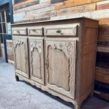 Solid oak buffet - sandblasted - late 18th century