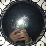 Miroir Chaty Vallauris en fer forgé 37cm