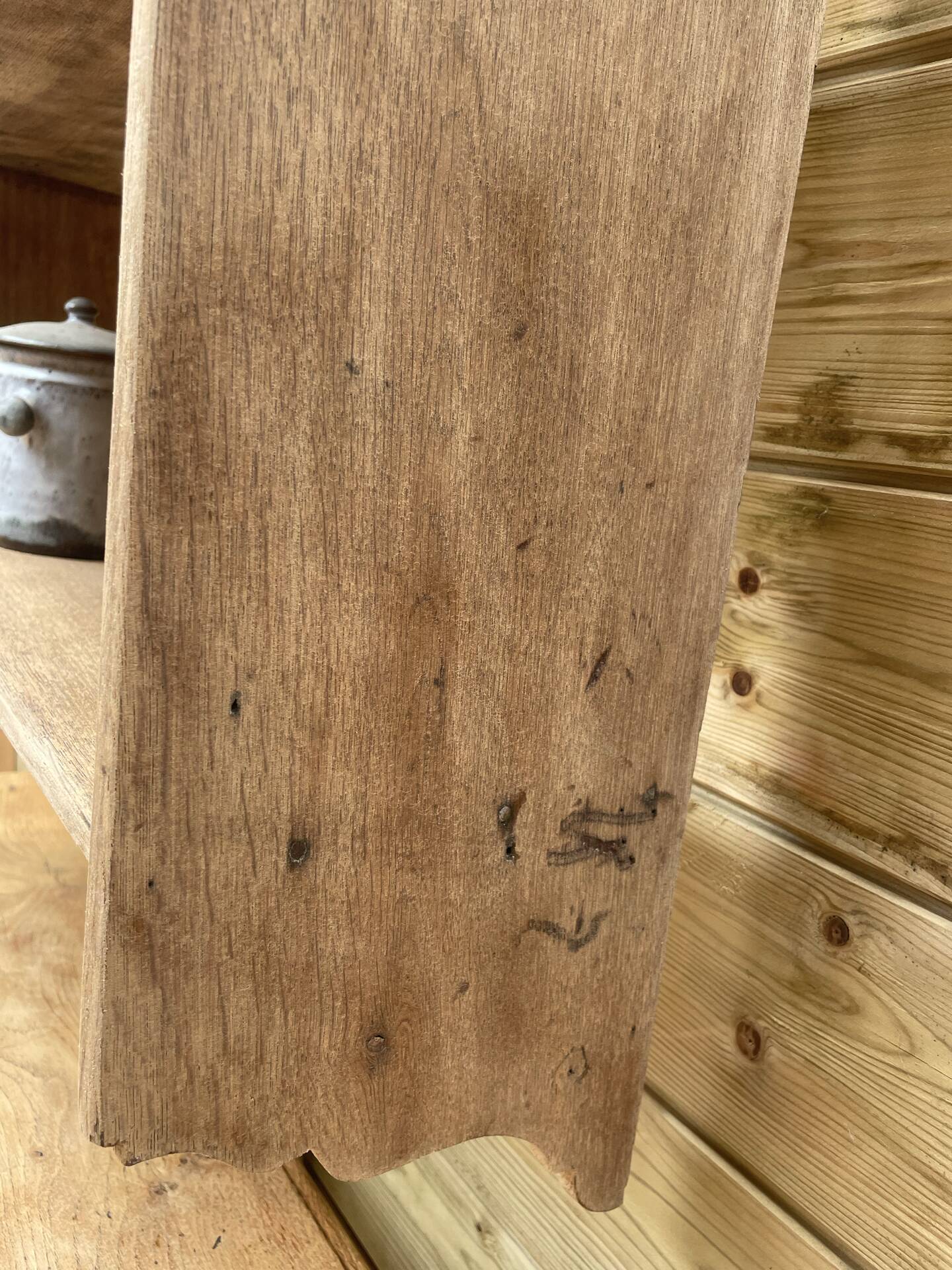 Solid wood shelf