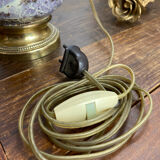 Ceramic and brass lamp