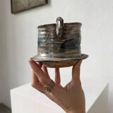 Yvon Gauchot ceramic bowl with handles