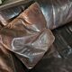 Massive / loose cover / brown leather / lounge sofa / 1970s/
