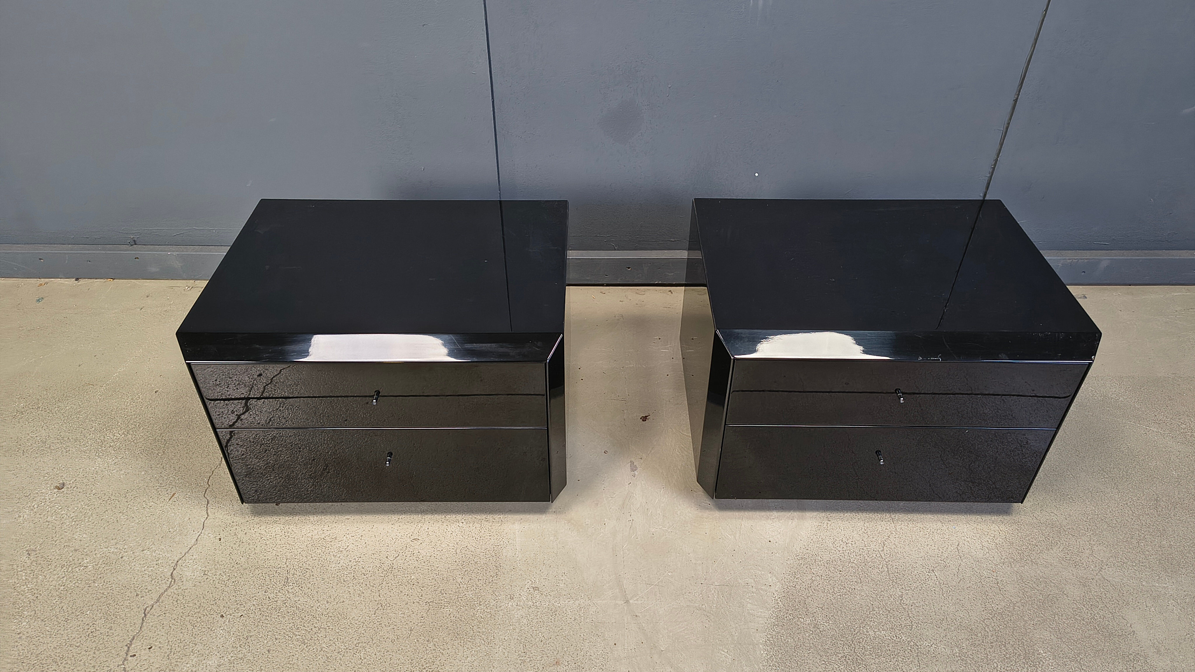 Pair of bedside cabinets by Interlubke, 1970s