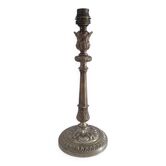 Pied de lampe bronze décor feuillagé