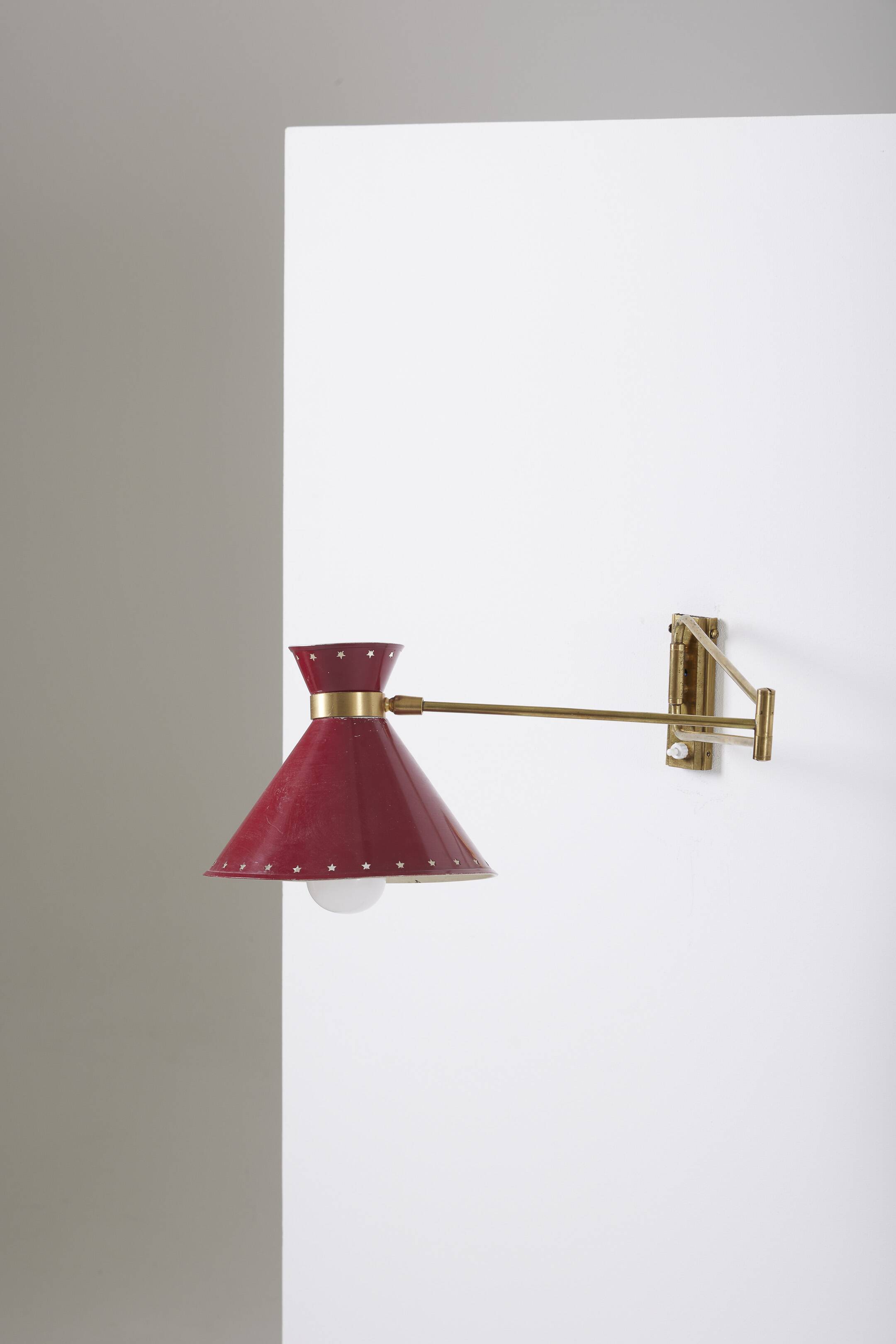 René mathieu wall light, 1950s
