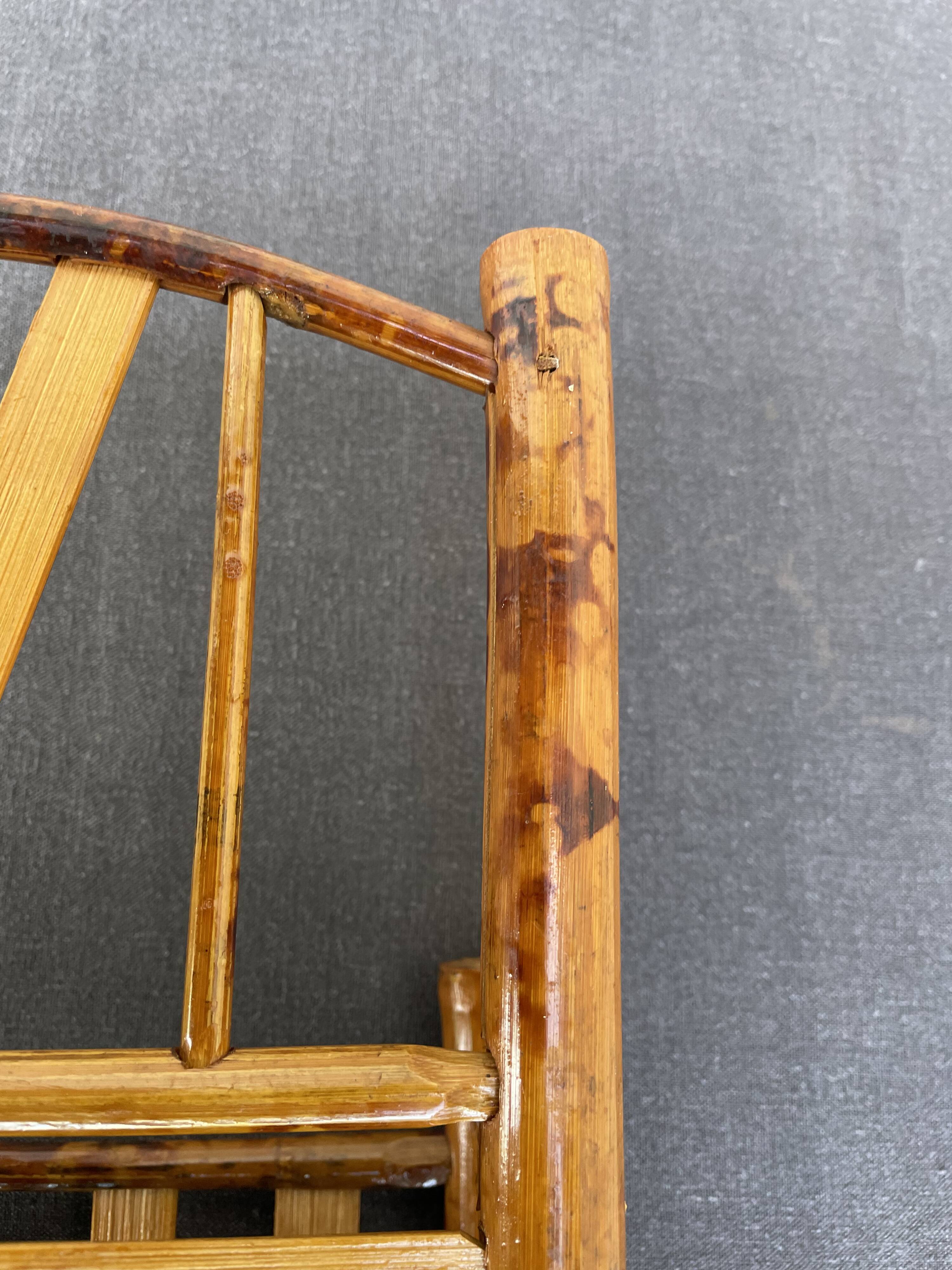 Vintage bamboo tiger wall shelf from the 70s.