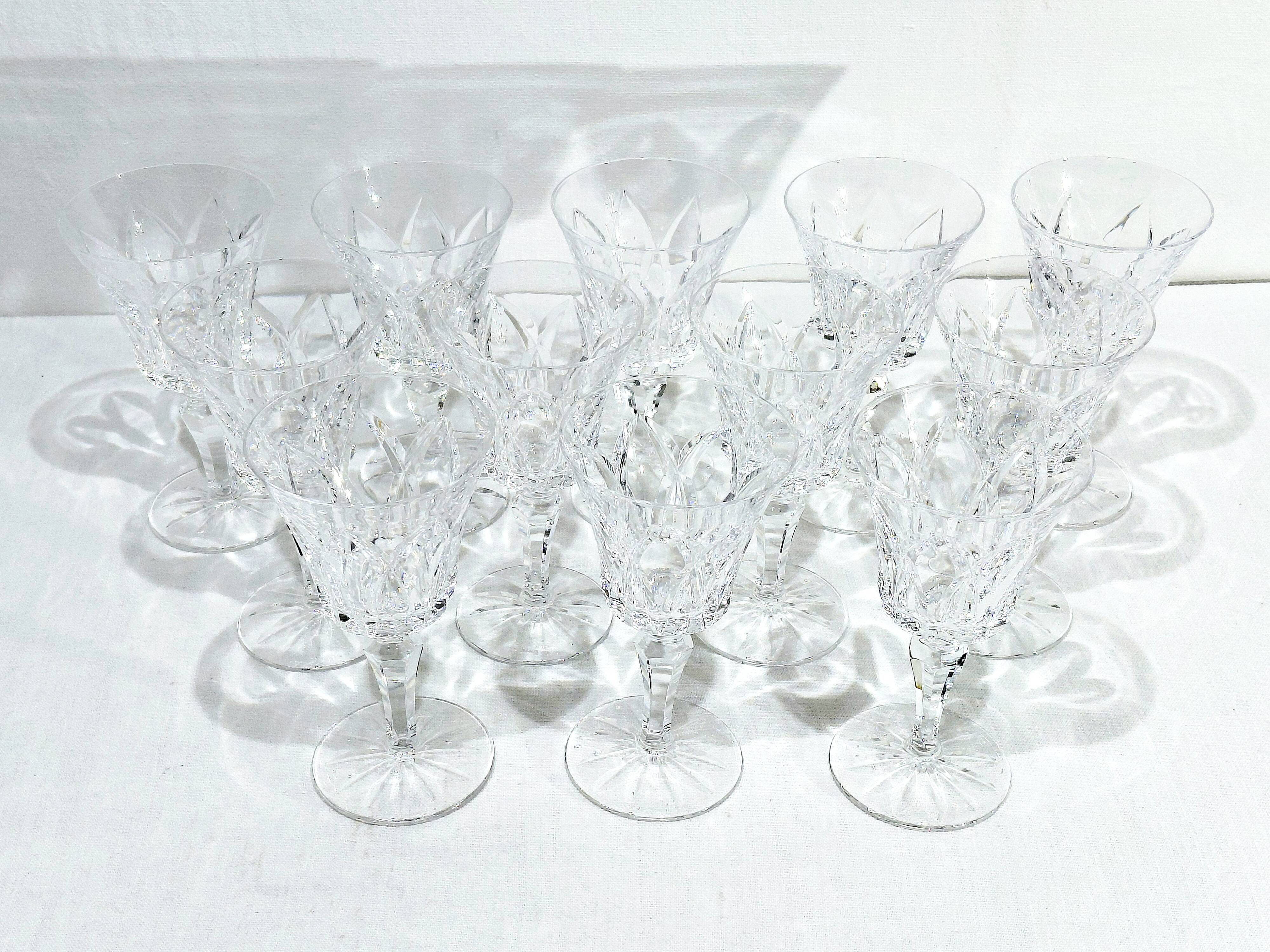 12 white wine glasses St Louis model Camargue