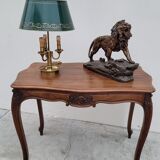 Louis XV style mid-style table in solid walnut