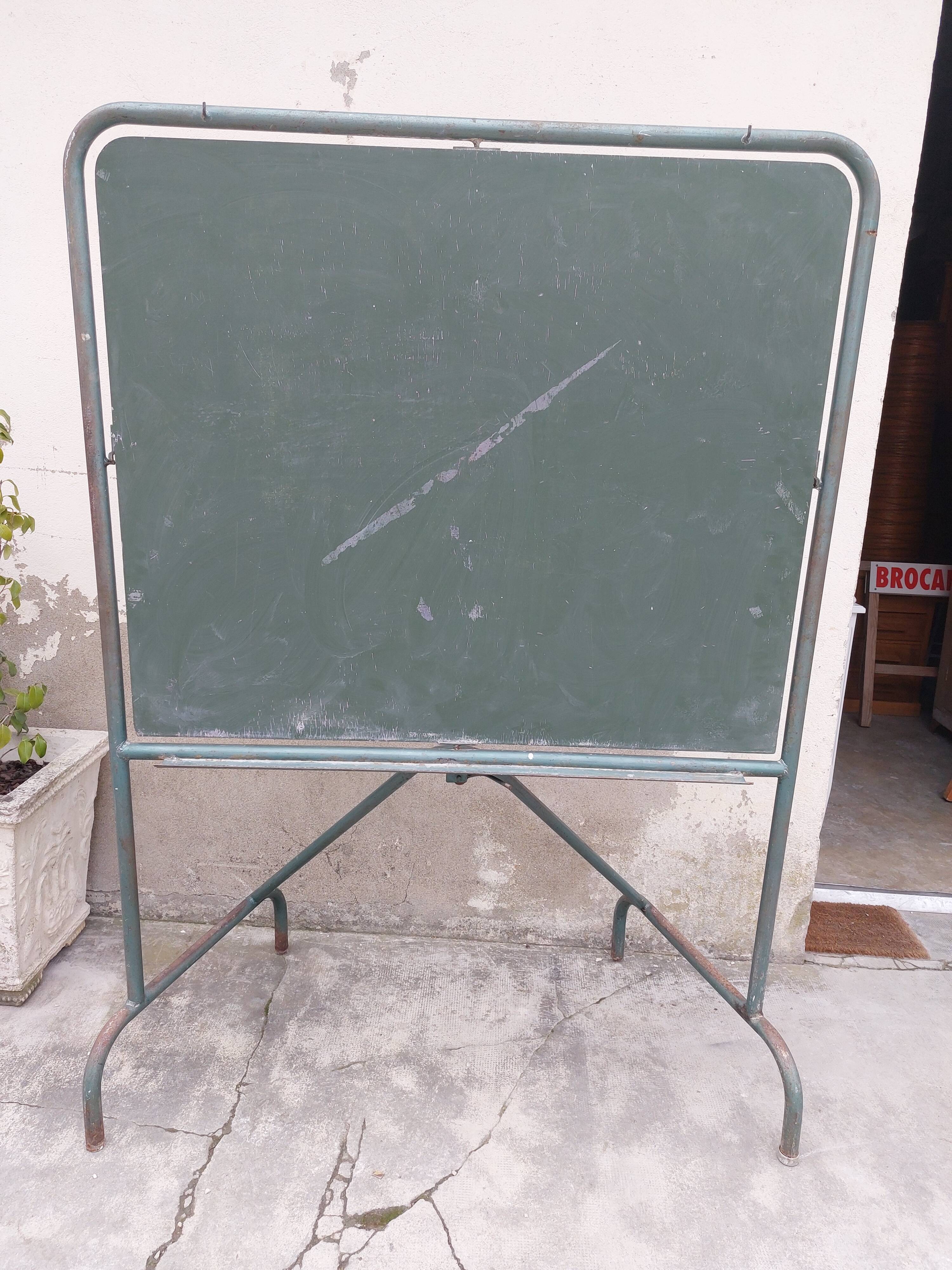 Tableau d'école année 1950 pivotant en artoise - 1m85