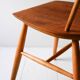 Paire de chaises scandinaves, en hêtre et acajou