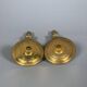 Paire de bougeoirs  Louis XVI En Bronze Ciselé Et Doré.