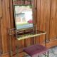 Vintage French Art Deco style vanity table in brass, 1960s, set of 3