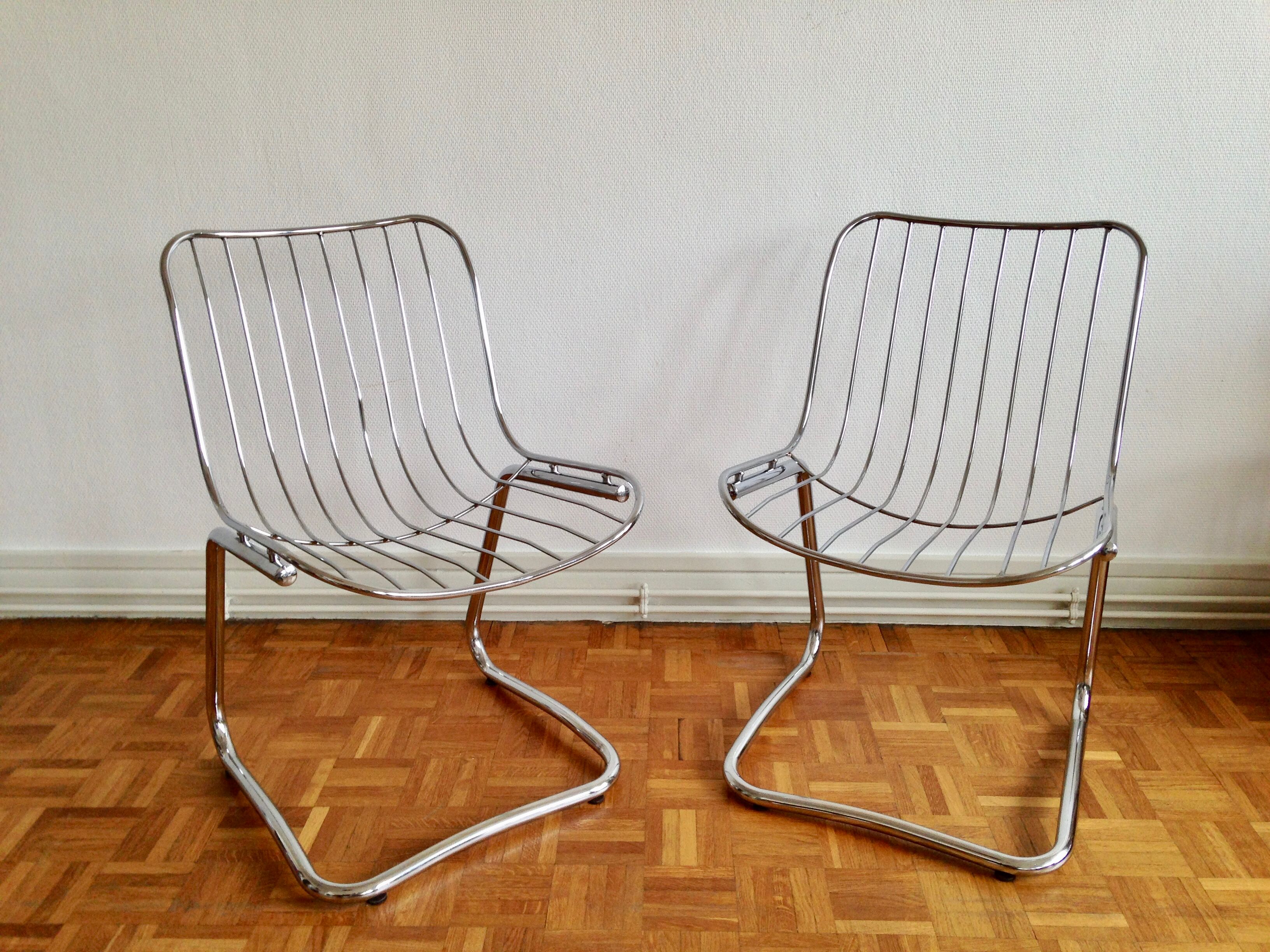 4 chairs by Gastone Rinaldi for Rima 1970
