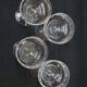 4 Libbey Rock Sharpe Crystal Champagne Coupes