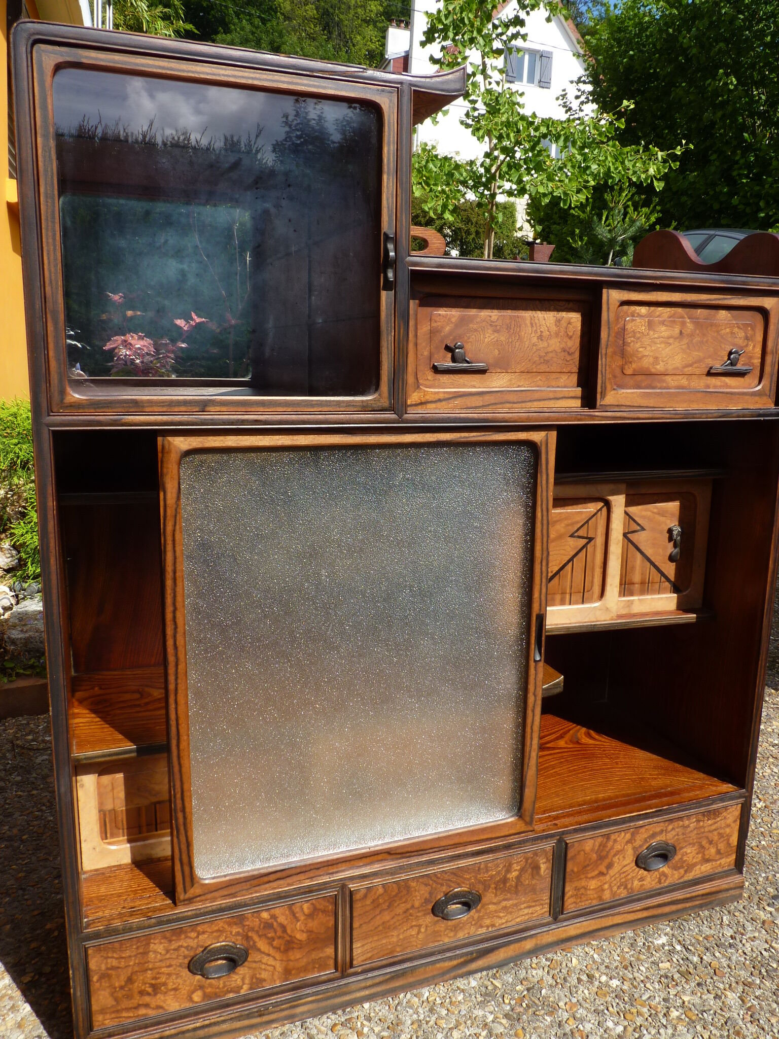 Japanese tea cabinet cha tansu