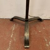 Floor lamp has four wrought iron lights