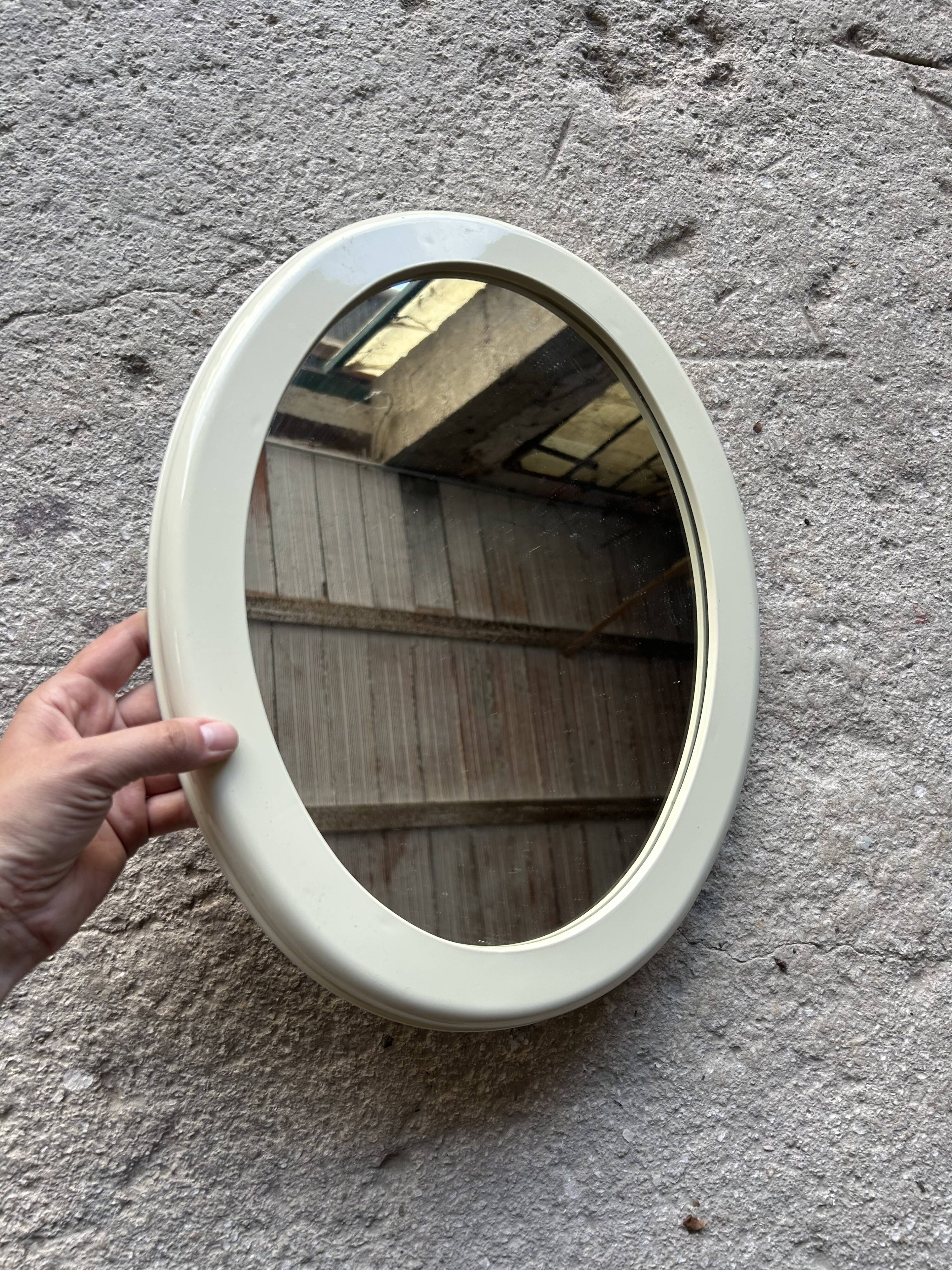 Vintage oval mirror