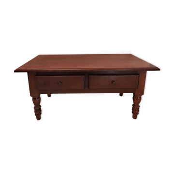 Table basse en merisier massif